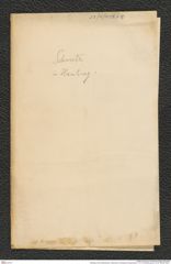 Nachlass Franz Steindachner, historischer Umschlag, Korrespondenz J. D. E. Schmeltz (junior), Inv.Nr. 456.08, Seite 1